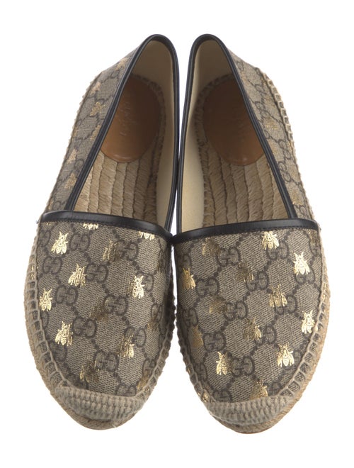 Gucci GG Supreme Glitter Accents Espadrilles