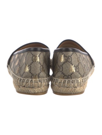 Gucci GG Supreme Glitter Accents Espadrilles