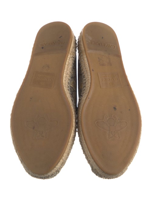 Gucci GG Supreme Glitter Accents Espadrilles