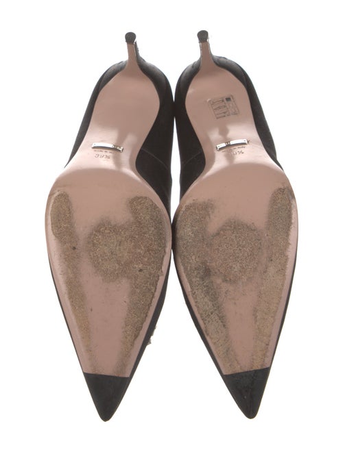 Gucci Satin Crystal Embellishments Pumps