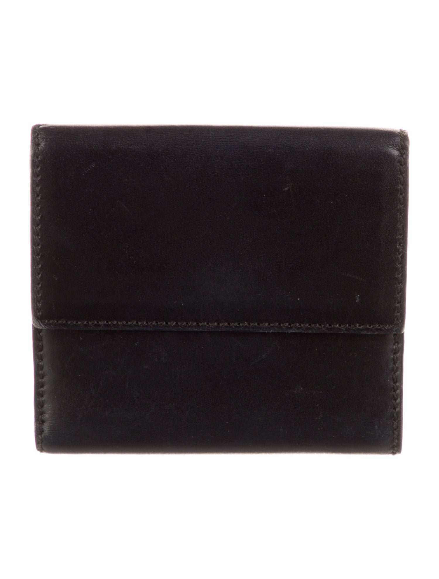 Gucci Horsebit Accent Leather Compact Wallet