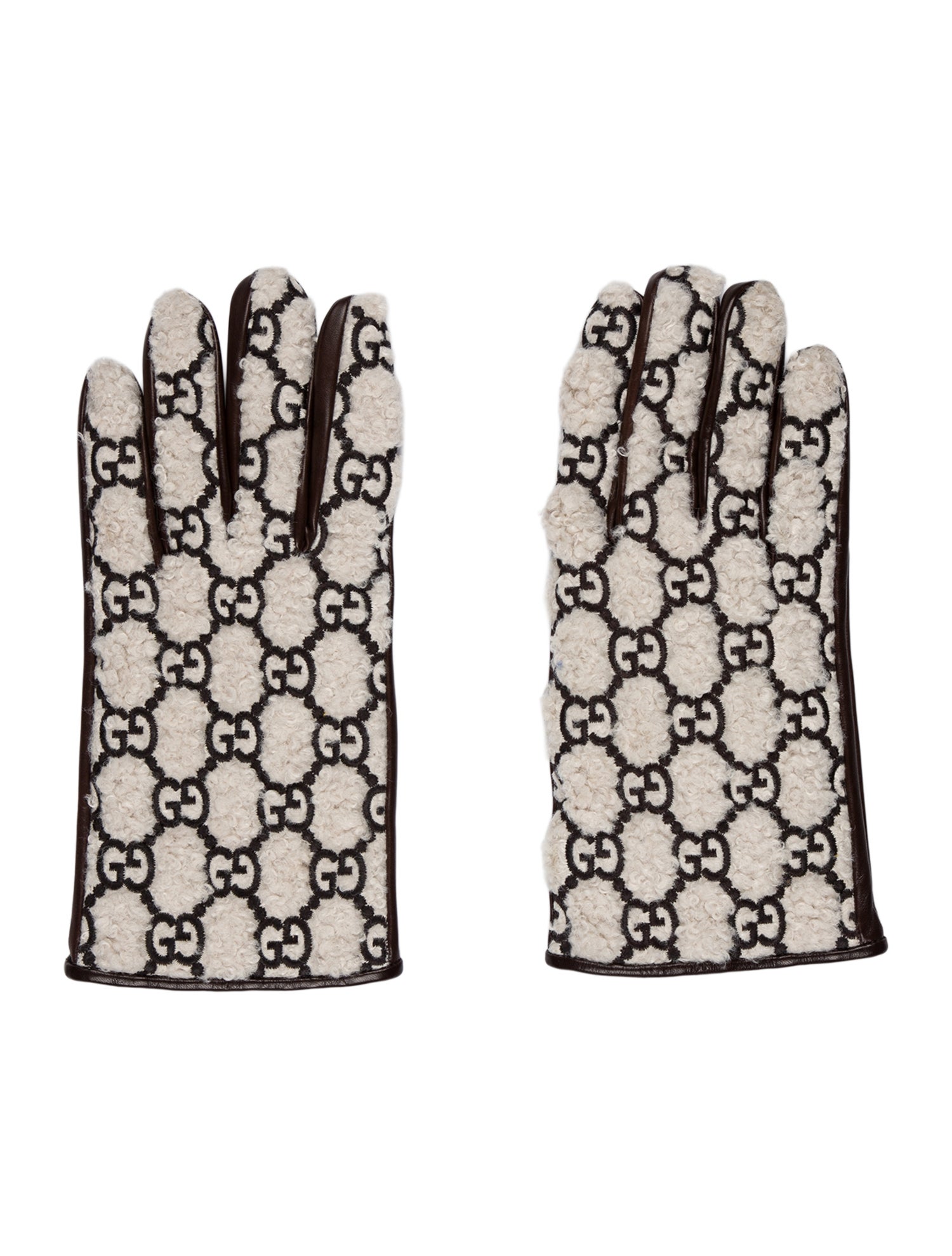 Gucci GG Leather Gloves