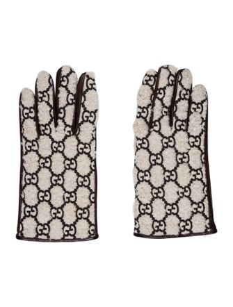 Gucci GG Leather Gloves