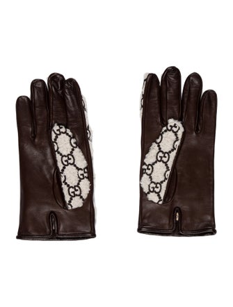 Gucci GG Leather Gloves