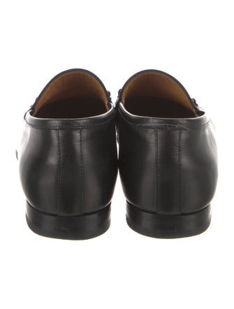 Gucci Horsebit Accent Leather Loafers