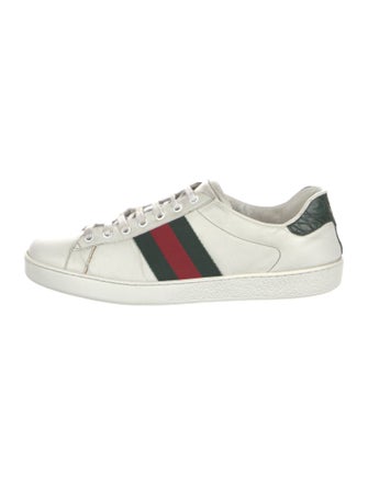 Gucci Leather Striped Sneakers