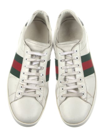 Gucci Leather Striped Sneakers