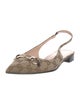 Gucci GG Canvas Canvas Slingback Flats