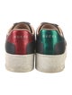 Gucci Web Accent Leather Sneakers