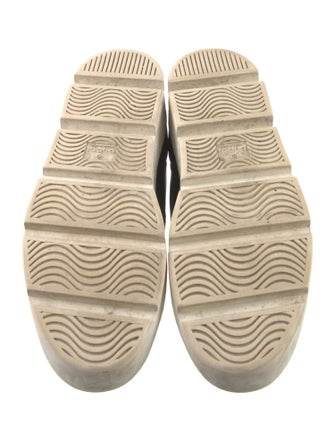 Gucci Web Accent Leather Sneakers