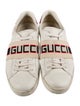 Gucci Web Accent Leather Sneakers