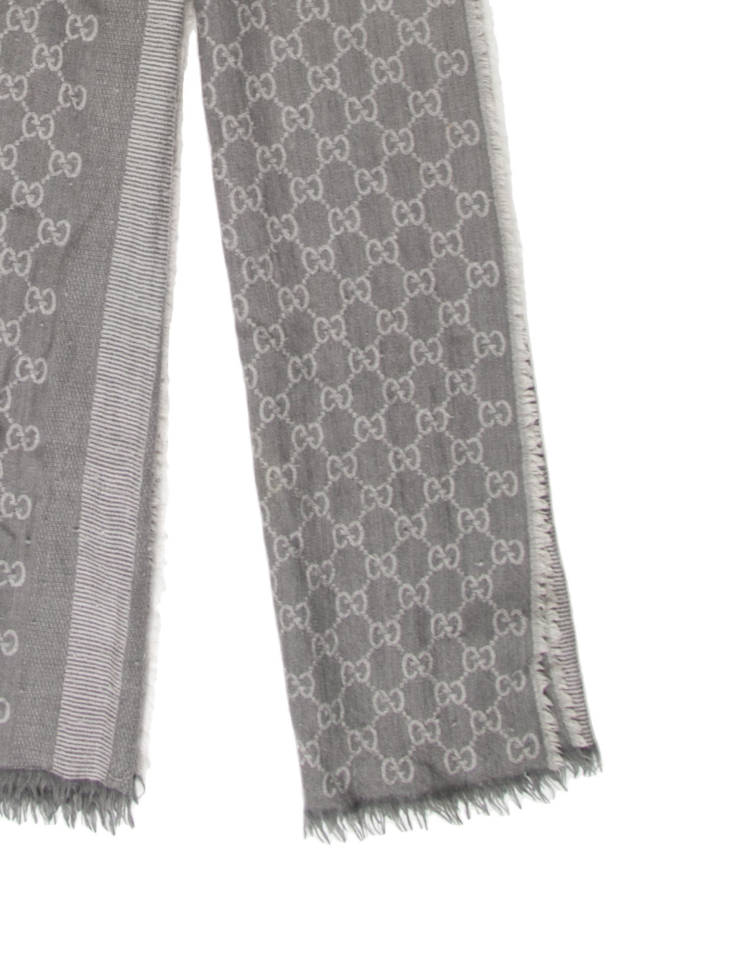 Gucci Wool GG Logo Scarf