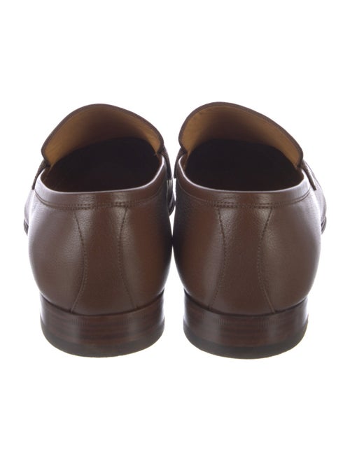 Gucci Interlocking G Logo Leather Dress Loafers