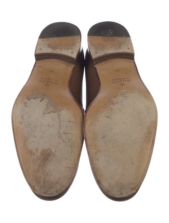 Gucci Interlocking G Logo Leather Dress Loafers