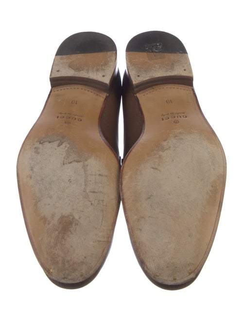 Gucci Interlocking G Logo Leather Dress Loafers