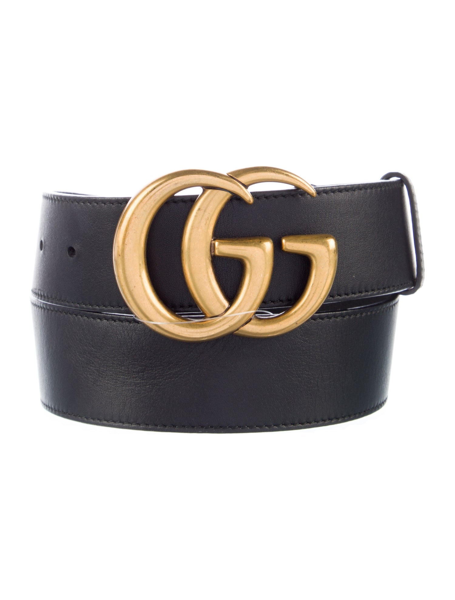 Gucci Running GG Logo Leather Belt