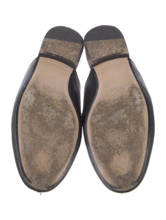 Gucci Web Accent Leather Mules