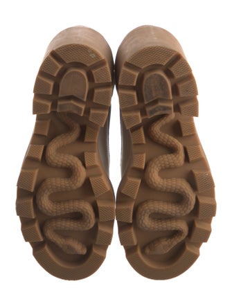 Gucci GG Supreme Leather Combat Boots