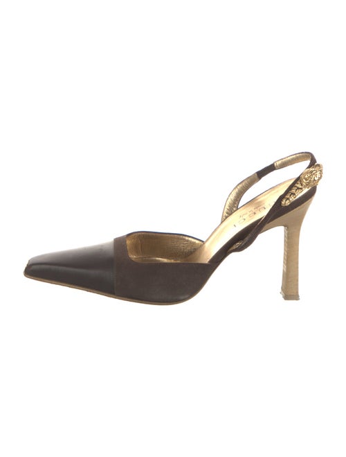 Gucci Leather Slingback Pumps