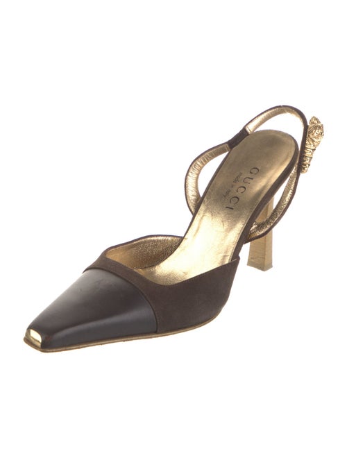 Gucci Leather Slingback Pumps