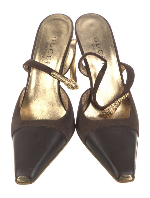 Gucci Leather Slingback Pumps