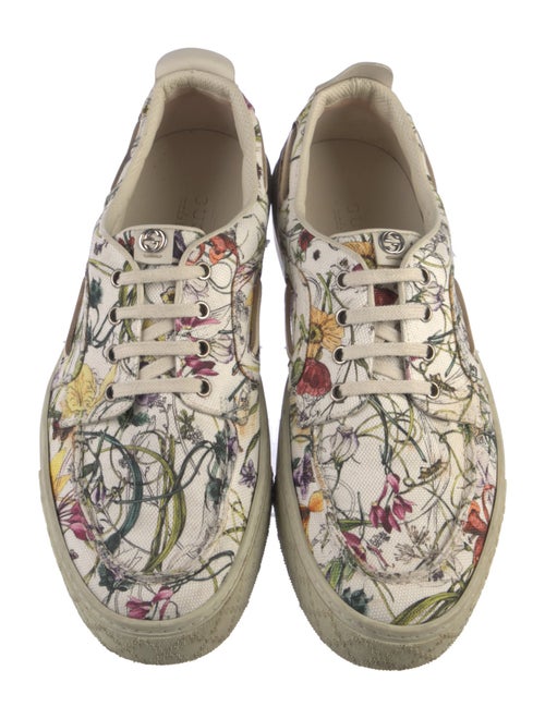 Gucci Canvas Floral Print Sneakers