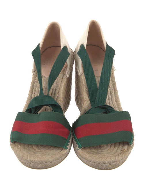 Gucci Web Accent Canvas Espadrilles