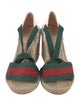 Gucci Web Accent Canvas Espadrilles
