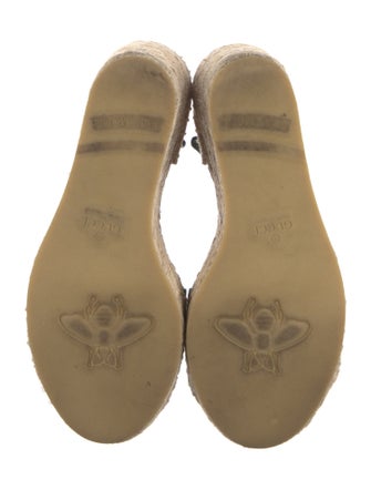Gucci Web Accent Canvas Espadrilles