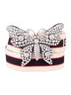 Gucci Sylvie Web Accent Crystal Embellishments Waist Belt