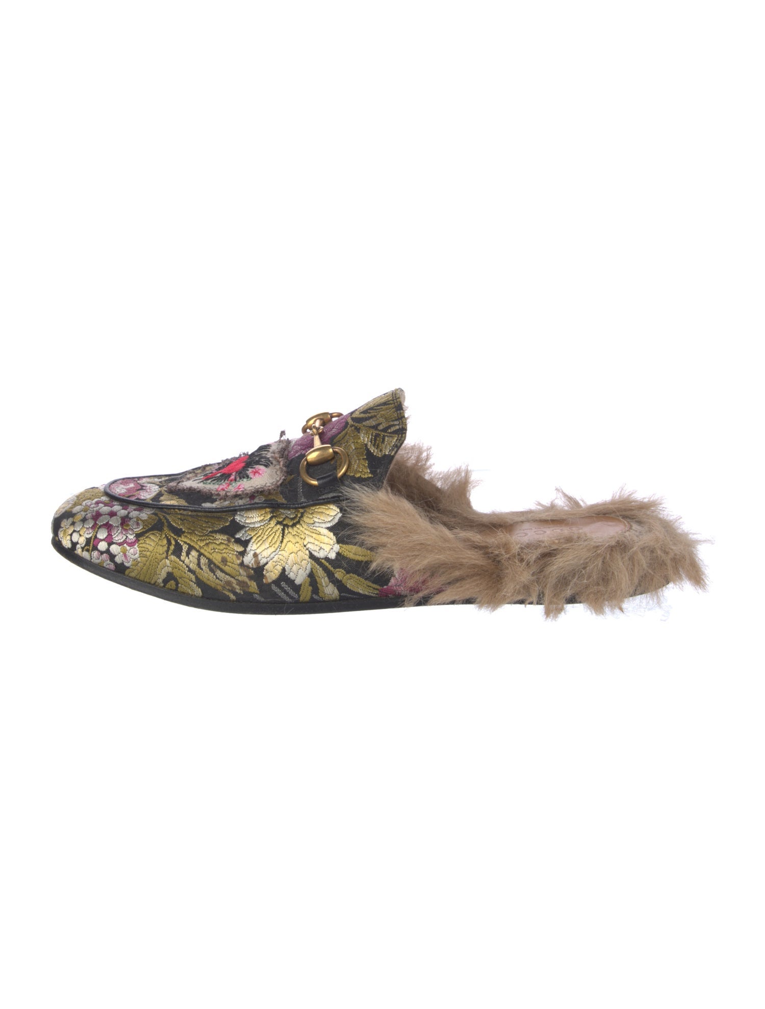 Gucci Horsebit Accent Jacquard Mules