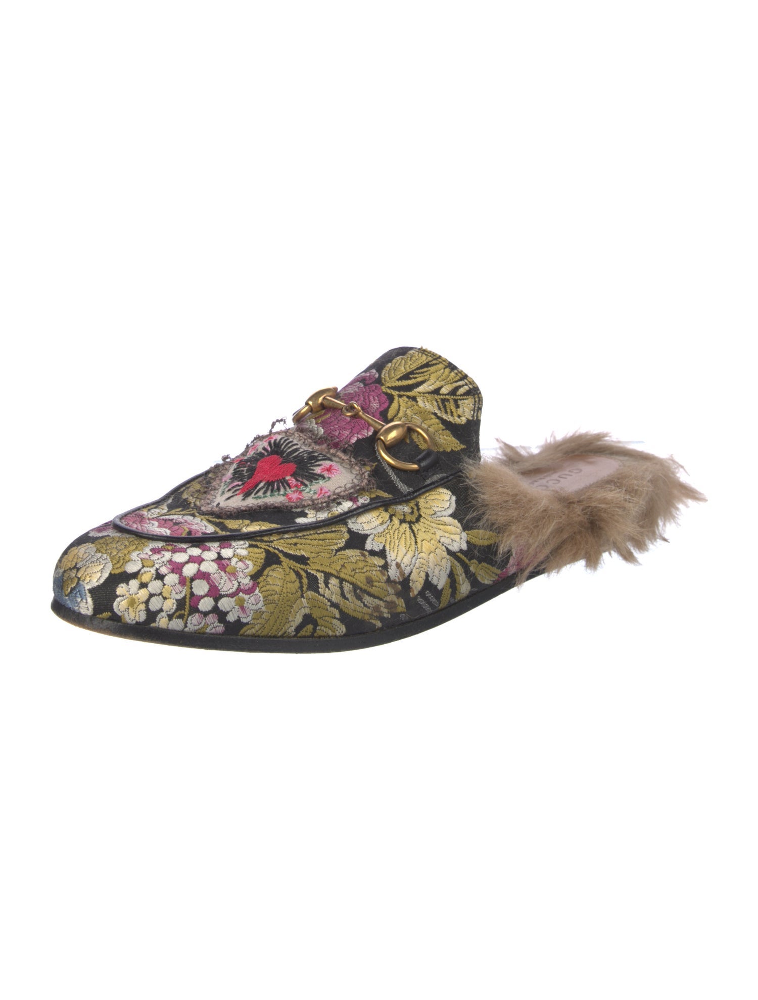 Gucci Horsebit Accent Jacquard Mules