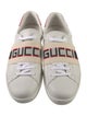 Gucci Leather Graphic Print Sneakers