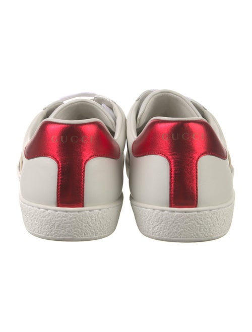 Gucci Leather Graphic Print Sneakers