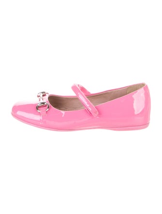 Gucci Girls' Patent Leather Ballet Flats