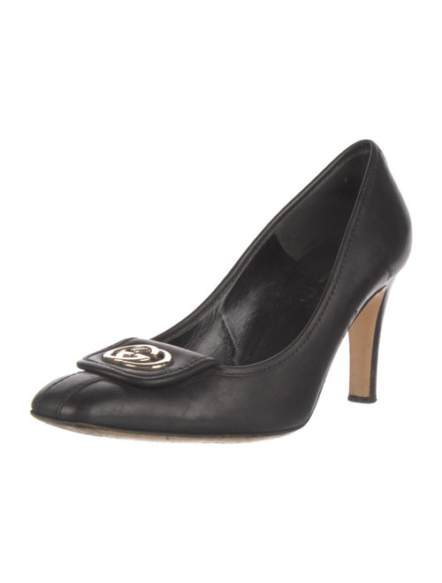 Gucci Interlocking G Logo Leather Pumps