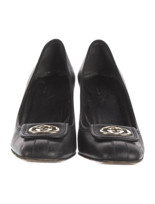 Gucci Interlocking G Logo Leather Pumps