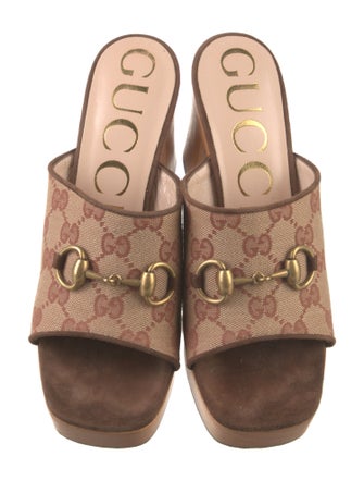 Gucci GG Canvas Canvas Slides