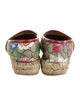 Gucci Flora Print Leather Trim Embellishment Espadrilles