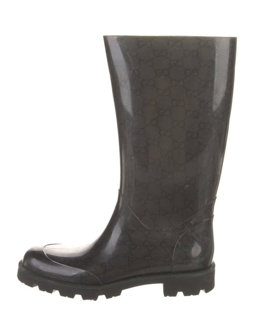 Gucci Running GG Logo Rubber Rain Boots
