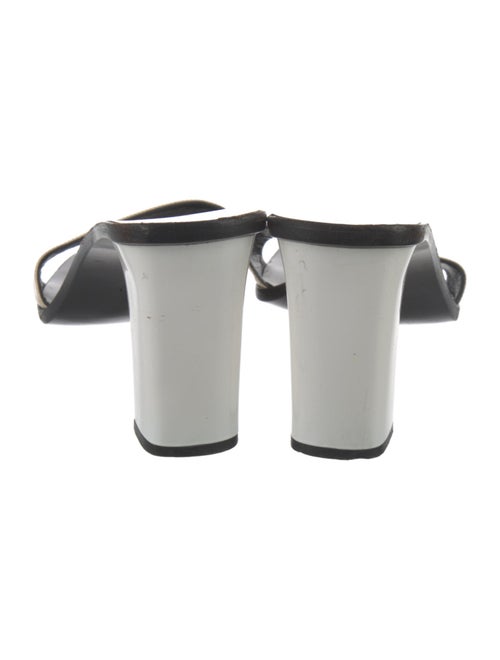 Gucci Patent Leather Colorblock Pattern Slides