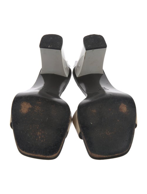 Gucci Patent Leather Colorblock Pattern Slides