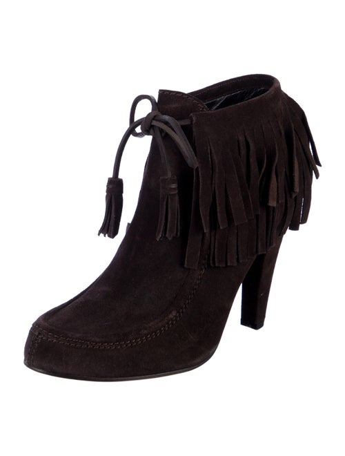 Gucci Suede Tassel Accents Boots