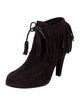 Gucci Suede Tassel Accents Boots