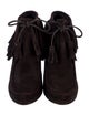 Gucci Suede Tassel Accents Boots