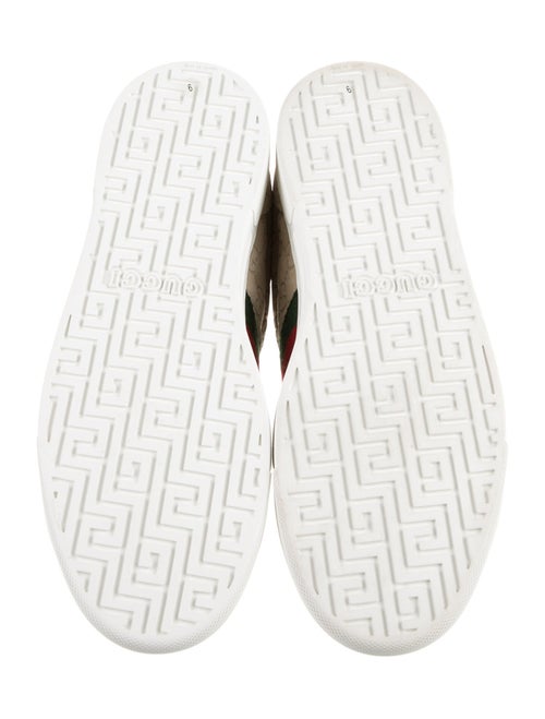 Gucci Suede Colorblock Pattern Sneakers