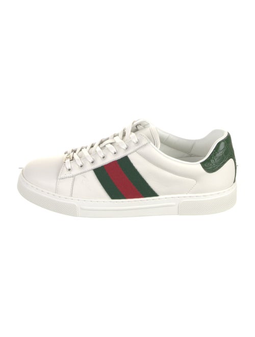 Gucci Leather Animal Print Sneakers