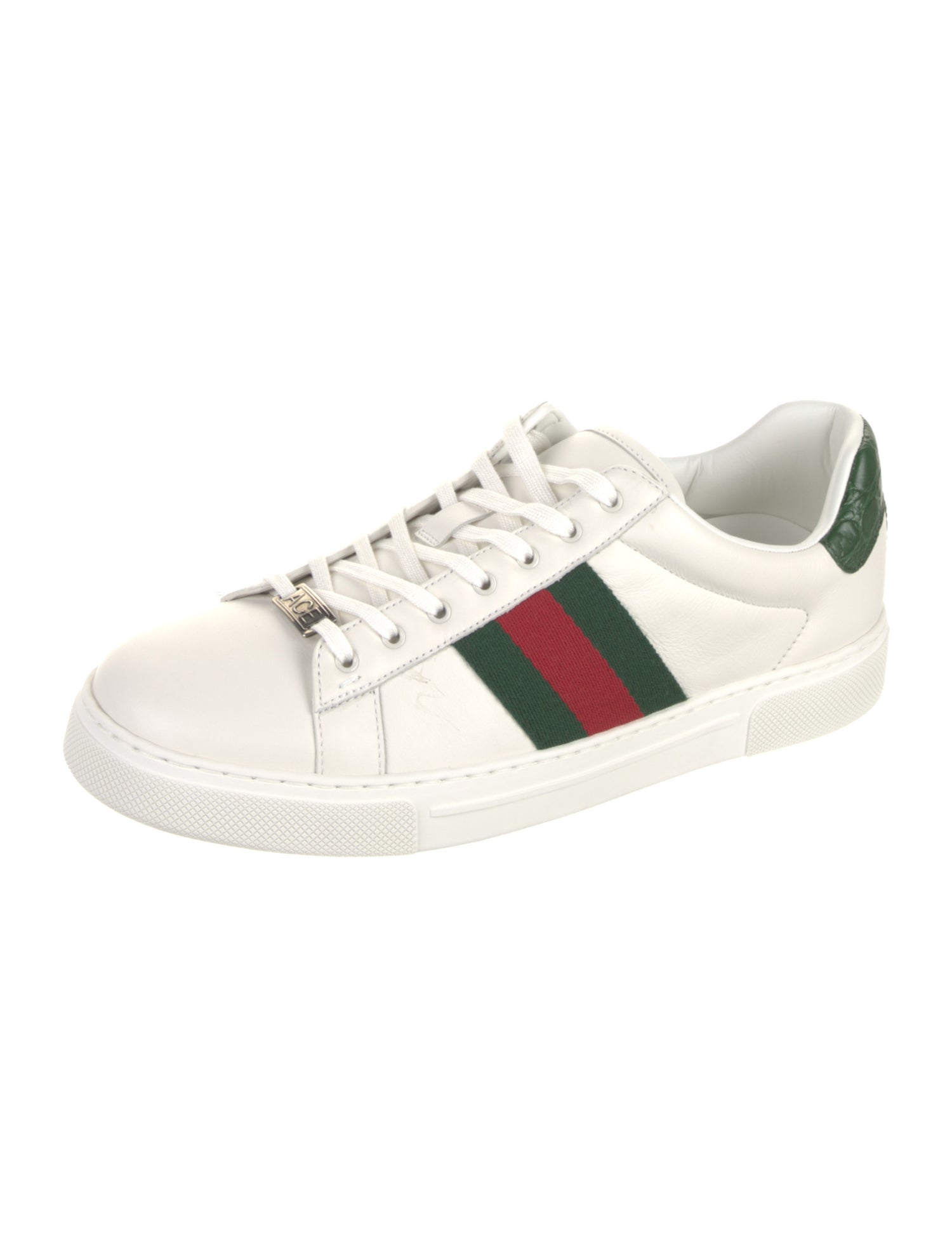 Gucci Leather Animal Print Sneakers