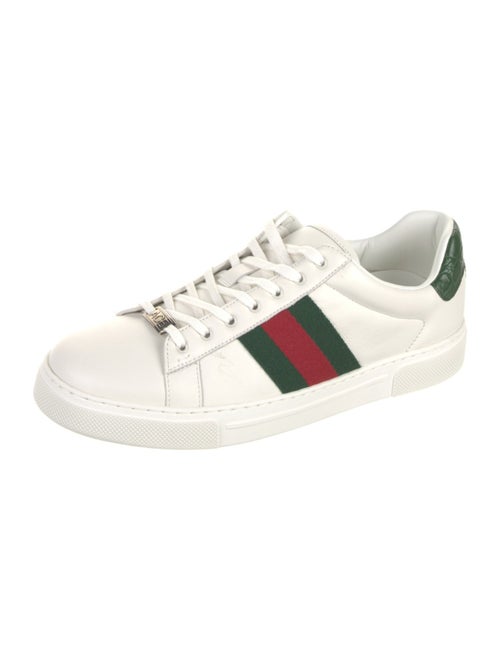 Gucci Leather Animal Print Sneakers