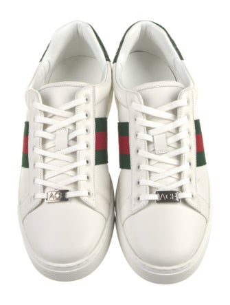Gucci Leather Animal Print Sneakers